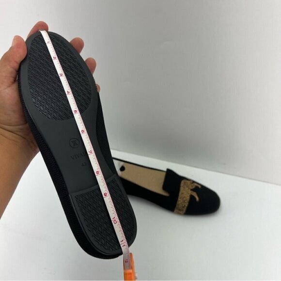 Vivaia, Women's Round-Toe Embroidered Loafers (Audrey) - Black-Cheetah. Size: 43 - Picture 9 of 16